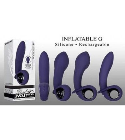 Vibrators Rechargeable Inflatable Silicone G-Spot Vibrator - Can Also Be Used for Anal Play - C019DOK8UZ8 $95.75