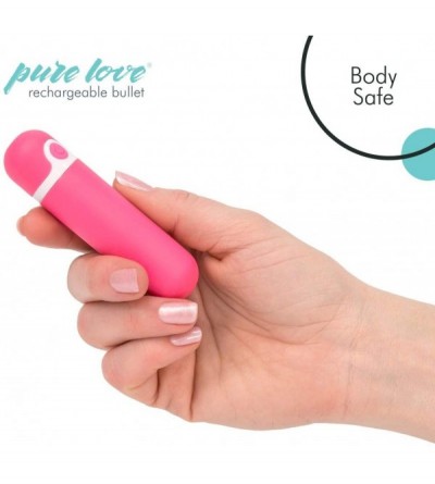 Vibrators Rechargeable Vibrating Bullet Pink- Waterproof- Multispeed & Multifunction- Adult Sex Toy - Pink - CX18HQSLEK3 $17.90