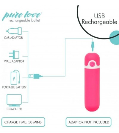 Vibrators Rechargeable Vibrating Bullet Pink- Waterproof- Multispeed & Multifunction- Adult Sex Toy - Pink - CX18HQSLEK3 $17.90