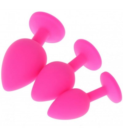 Anal Sex Toys 3pcs Silicone Jewelry Butt Plus for Women Beginners - CK18XYQGUNO $8.11