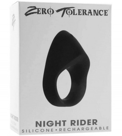 Penis Rings Zero Tolerance Night Rider Cock Ring- Black - C718RAU7Z6M $34.64