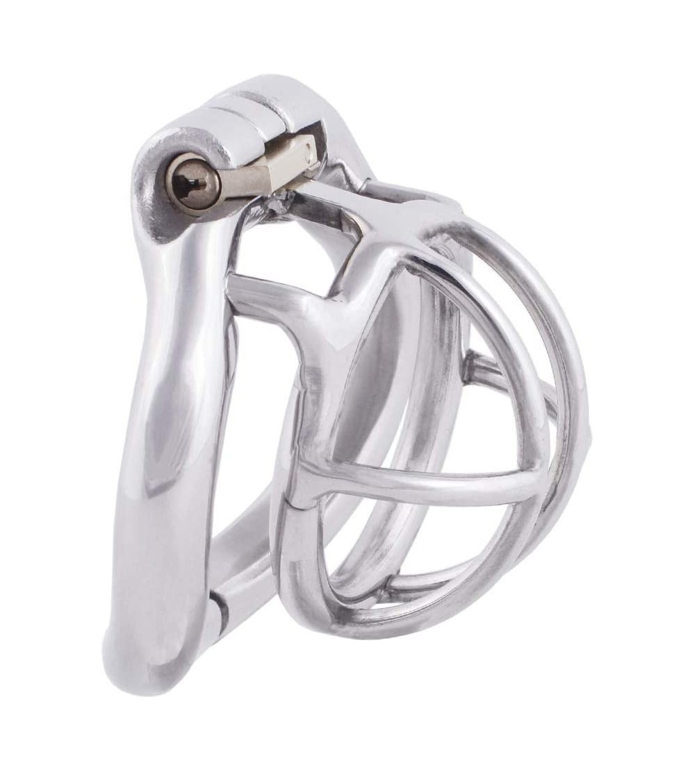 Chastity Devices Small Male Chastity Device Stainless Steel Ergonomic Design Male Cock Cage K050 (50mm/ L Size) - CS18HML0LT6...