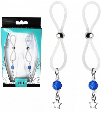 Restraints Nipple Halos Star Charm Blue & Clear Beads Silicone Band- 1.5 Ounce - CT18LC25LO8 $25.51
