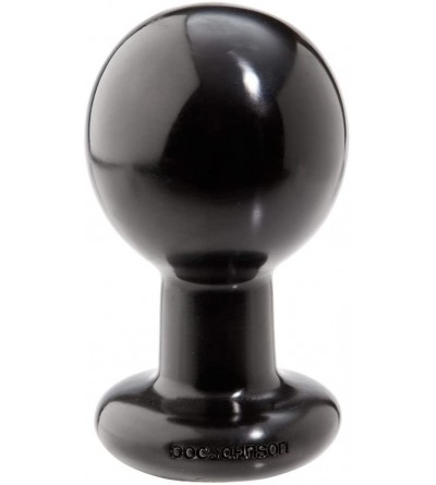 Anal Sex Toys Round Butt Plug- Large- Black - CQ116MF6ZYJ $30.90