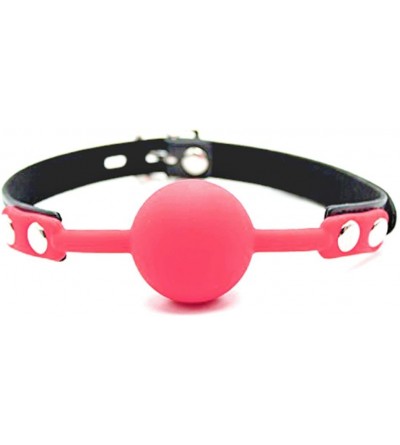 Gags & Muzzles BDSM Silicon Mouth Gag (Pink) - Pink - CQ12KUWO0M3 $24.39