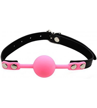 Gags & Muzzles BDSM Silicon Mouth Gag (Pink) - Pink - CQ12KUWO0M3 $24.39