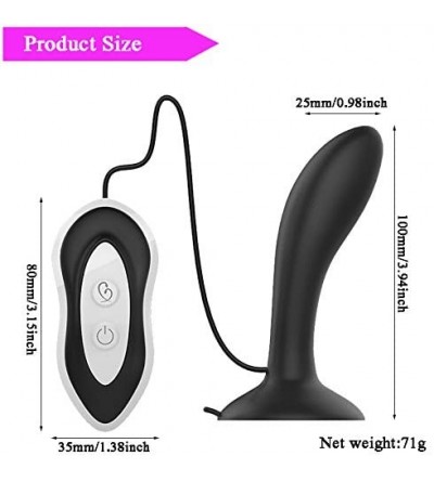 Anal Sex Toys 7 Speed Vibrating Anal Plug Suction Cup Anus Massage Black - CB18HEEZZXW $25.51