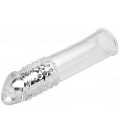 Pumps & Enlargers Clear Moving Massager Super Extender Extension Sleeve Girth Enhancer Toy For Male Female Couple - C119085T4...