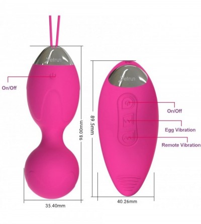Vibrators Wireless Remote Control Electric Kegel Balls - Exercises Pelvic Floor & Massage the Vagina Muscles-Mini Adult Sex T...