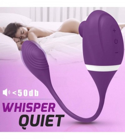 Vibrators Clitoral Sucking Vibrator with Vibrating Egg- 2 in 1 G-spot & Clitoris Stimulator- Rechargeable & Waterproof Nipple...
