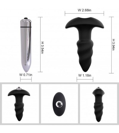 Anal Sex Toys Vibrating Butt Plug - Anal Sex Toy Dildo Soft Liquid Silicone Anal Vibrator Waterproof for Men Women - CW188QTL...