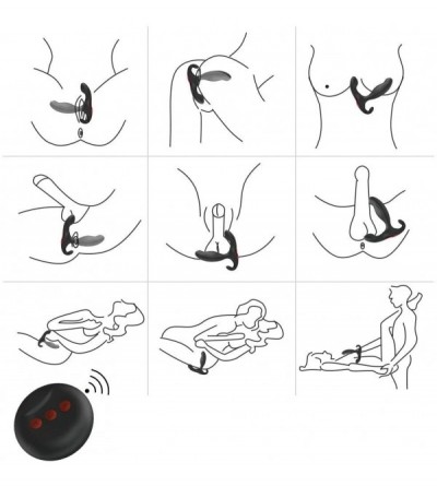 Anal Sex Toys Male Anal Kegel Exercises Vibrator with 2 Powerful Motors & 7 Patterns- Butt Plug Prostate Massager with Remote...