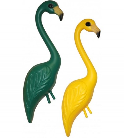 Paddles, Whips & Ticklers GRYE Flamingos- Green-Yellow- Pair of 1 - Green-Yellow - C0115PS255H $21.05