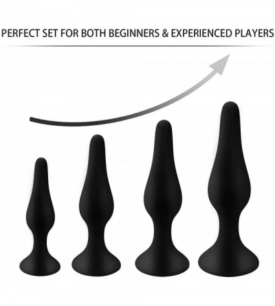 Anal Sex Toys Butt Plug Training Kit for Beginners Experienced Users- Anal Sex Toy Set with Suction Cup for Safe Hands Free A...