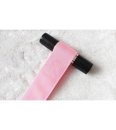 Sex Furniture Crazy Kits Nylon yoga Straps With Fuzzy wrist and ankle cuffs for women men - Pink - CR199R6KN73 $37.43
