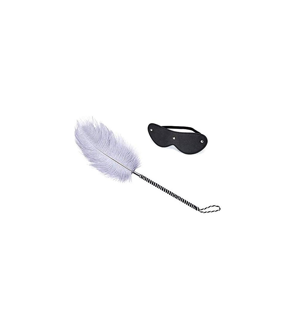 Paddles, Whips & Ticklers Sport Leather Whip-2 in 1 Sport Exquisite Ostrich Feather Tickler for Games KLMJNI - CZ195SN5Z67 $1...