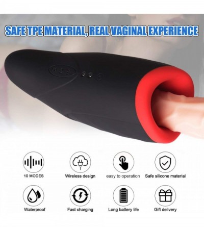 Male Masturbators Toy for Men Electric Smart Male Hands Free Stroke Toys Sixy Toysfor Man Pocket Pocket Pusseys for Men Hands...