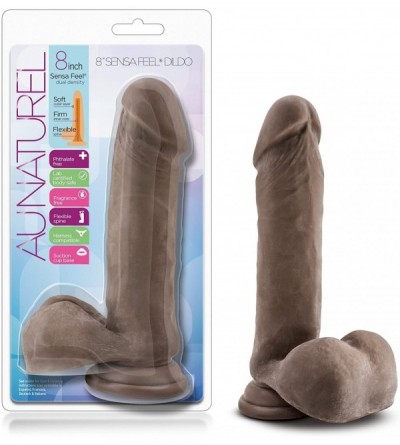 Vibrators 8" Realistic Sensa Feel Dual Density Dildo - Cock and Balls Dong - Suction Cup Harness Compatible - Sex Toy for Wom...