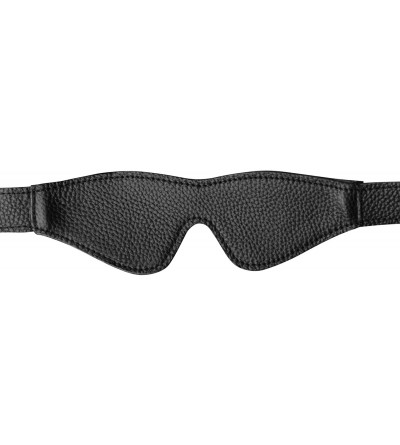 Blindfolds Onyx Leather Blindfold - CQ11CV0U15X $8.59