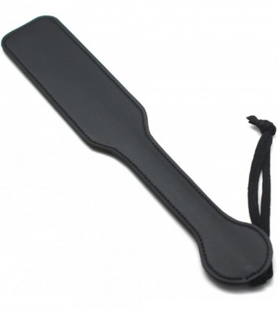 Paddles, Whips & Ticklers Black Spanking Faux Leather Imprinted Paddles- SLT - CM18HXMDTZQ $6.70