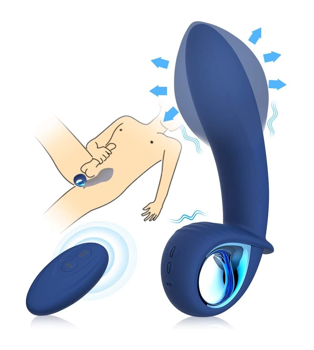 Vibrators G-spot Anal Vibrator Automatic Inflatable Prostate Massager Sex Toys - Rechargeable Silicone Vibrating Butt Plug Va...