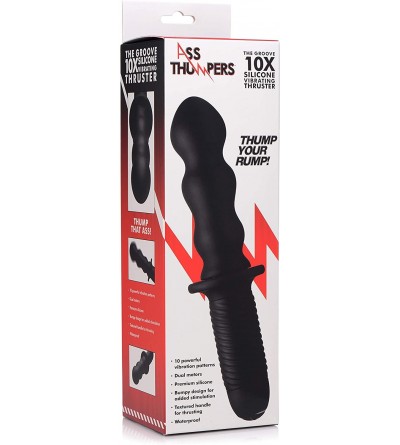 Nipple Toys The Groove 10X Silicone Vibrator with Handle - CT193GN7IH0 $30.80