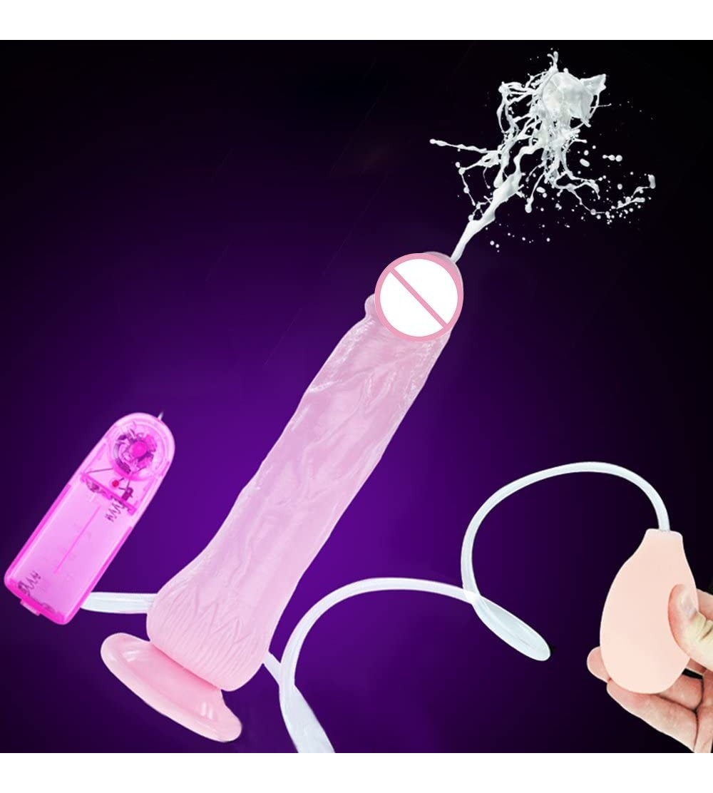 Dildos Vibrating Penis Squirting Cock Sex Toys for Woman Realistic Vibrator with Suction Cup Orgasm Ejaculating Dildo - C218D...