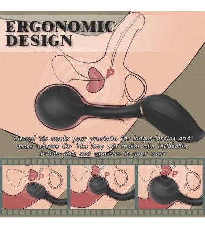 Anal Sex Toys Anal Vibrator with 7 Vibrating&Expand Modes- Automatic Inflatable Male Anal Sex Toy for Prostate Massager- Anal...