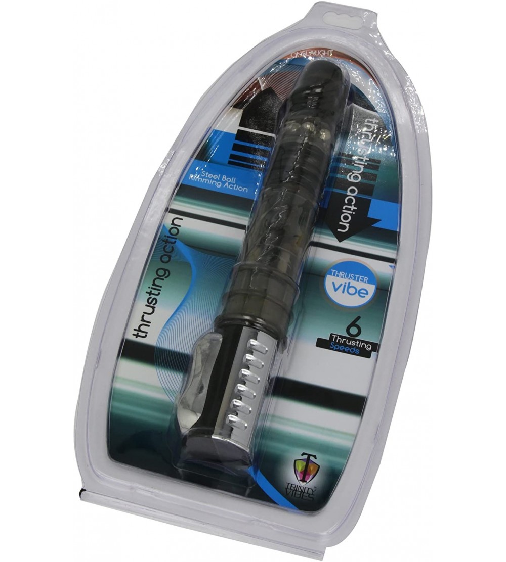 Vibrators Thruster Sex Machine Stick- Black - Grey - CB117I5I78T $26.99