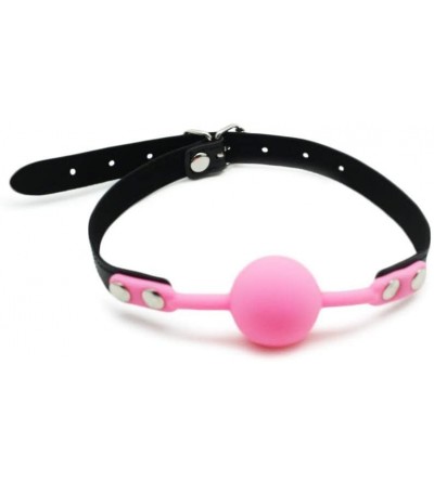 Gags & Muzzles Ball Gag Pink Silicone Gag by HappyNHealthy - Pink-Without Nipple Clamp - CW125M0CWVJ $22.21