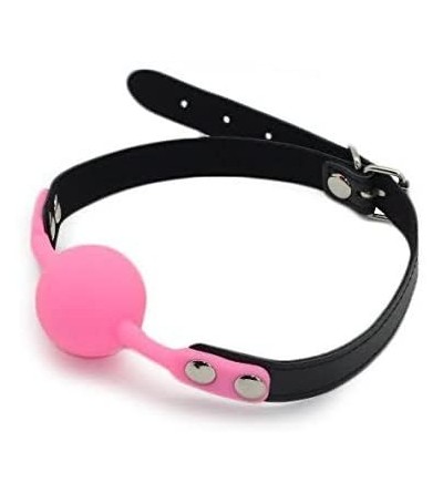 Gags & Muzzles Ball Gag Pink Silicone Gag by HappyNHealthy - Pink-Without Nipple Clamp - CW125M0CWVJ $6.63
