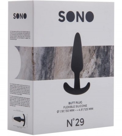 Anal Sex Toys No.29 Butt Plug- Black - Black - CF12LRGUMHN $37.63