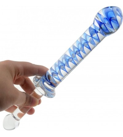 Dildos New Designed Glass Dildo Dilddo for Women Crystal Masturbator Glass Love Design Glass Rainbow Nubby G-spot Stimulator ...