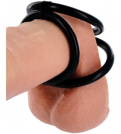 Penis Rings Easy Release Tri Cock and Ball Ring- Black (VF888) - CP1141CFXST $8.79