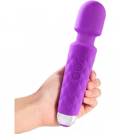 Vibrators London Luxury BRRC303 Powerful Wand Personal Cordless Massager- 20 Modes and 8 Speed Patterns- USB Rechargeable- Pu...