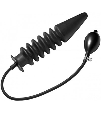 Dildos Accordion Inflatable XL Anal Plug- 1 Count- Black (AE130) - CY11R6HLORP $28.44