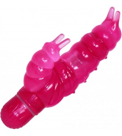 Vibrators Buzzing Baby Caterpillar Waterproof Vibrator 6 Inch Romantic Pink - C1112E5YVO7 $20.04