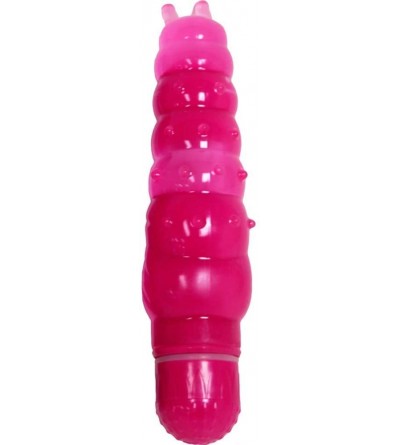 Vibrators Buzzing Baby Caterpillar Waterproof Vibrator 6 Inch Romantic Pink - C1112E5YVO7 $10.43