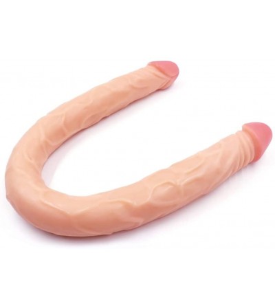 Dildos Flesh 22 Inch Long Double Dragon Toys for Lesbian- Lifelike Dillo Real Skin for Couple- Female Private Toys - C719C4MI...