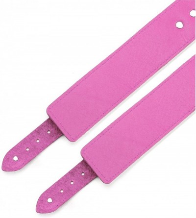 Restraints Alexis Wrist and Ankle Cuffs Handmade Lambskin Leather Handcuffs and Leg Cuffs - Pink - CF180227AKN $65.45