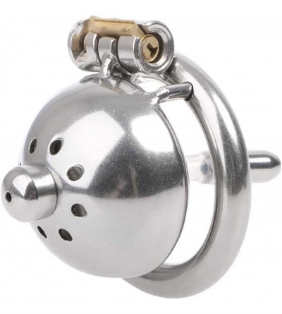 Chastity Devices 1PC Chaste Bird Stainless Steel Male Chastity Device Super Small Short Cock Cage - 50 - CB18L2UNM49 $29.22