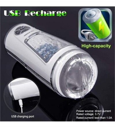 Male Masturbators 4D Heating Telescopic Pocket Pussy Exquisite Men Massage Cup Automatic 10 Kinds of Retractable Frequency Me...