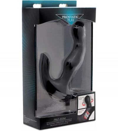 Anal Sex Toys Pro Rim Rotating Vibrating Silicone Prostate Stimulator - CN18GL6X8KA $89.62