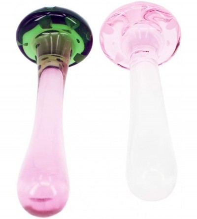 Anal Sex Toys AnalPlug Butt Plugs Trainer- Smooth Glass Mushroom Pleasure Wand for Beginner (Pink) - Pink - CP19EMWMKSM $34.65