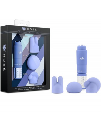 Vibrators Discreet Pinpoint Massager - Multi Speed Pocket Vibrator - Waterproof - 3 Silicone Attachments - Massage Kit - Sex ...