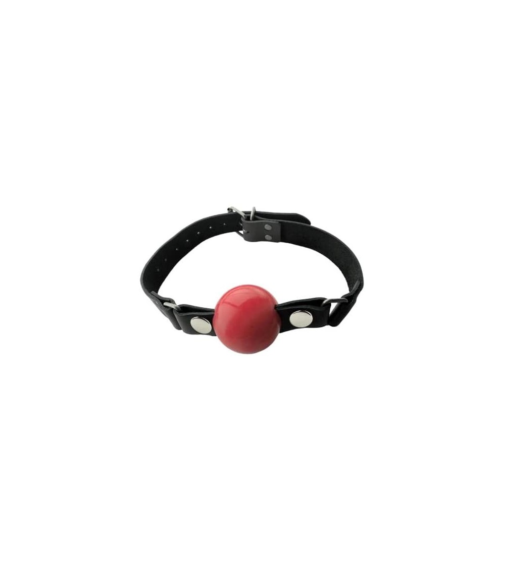 Gags & Muzzles Removable Silicone Ball Gag- Red- 2 Inch - Red - CW1149IUHW7 $81.20