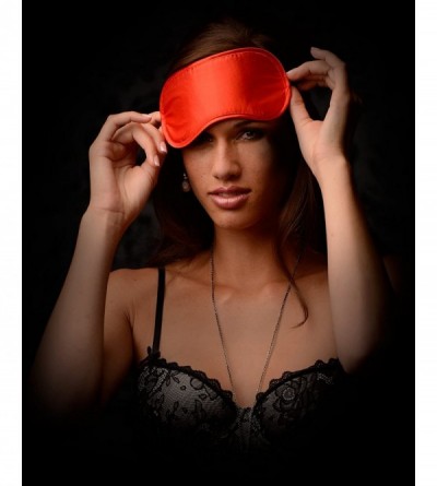 Blindfolds Satin Blindfold- Red - Red - C411CCNO9M5 $21.05
