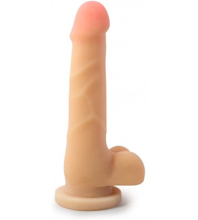 Novelties 7.75" Realistic Sensa Feel Dual Density Dildo - Cock and Balls Dong - Suction Cup Harness Compatible - Sex Toy for ...