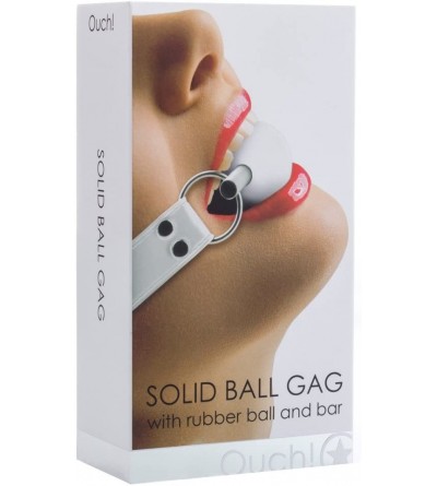 Gags & Muzzles Solid Ball Gag - White - CE11O4PKOY1 $37.41