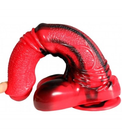 Dildos Silicone House Dildo with Suction Cup for Hands-Free Play- Flexible Anal Plug Penis for Vaginal G-Spot Female Male Mas...